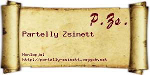 Partelly Zsinett névjegykártya